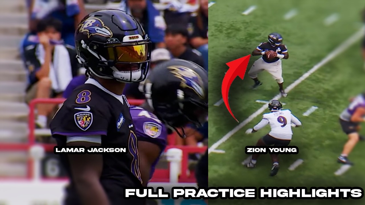 Лучшие моменты открытой тренировки Baltimore Ravens: Ламар Джексон В УДАРЕ + Зион Янг ВПЕЧАТЛЯЕТ ...