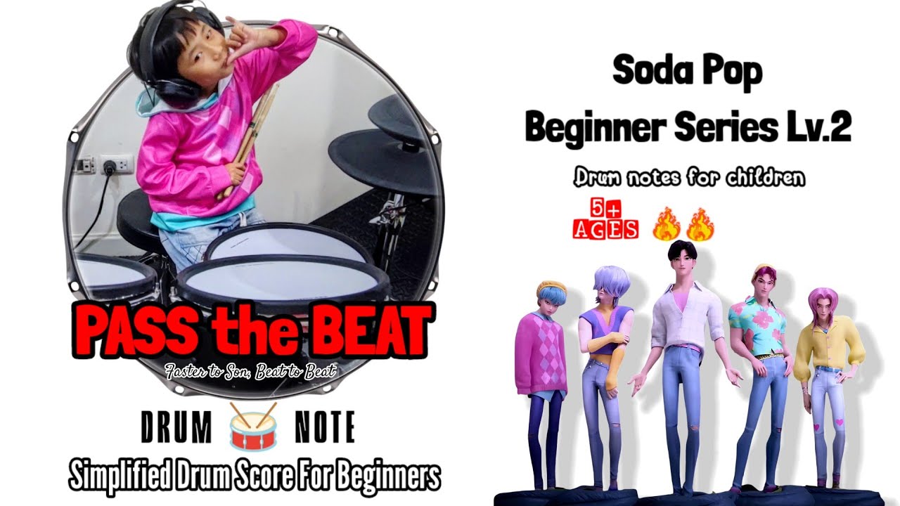 Soda Pop - Saja Boys | Kpop Demon Hunters | Drum Note, Drumless for Beginners 🔥🔥