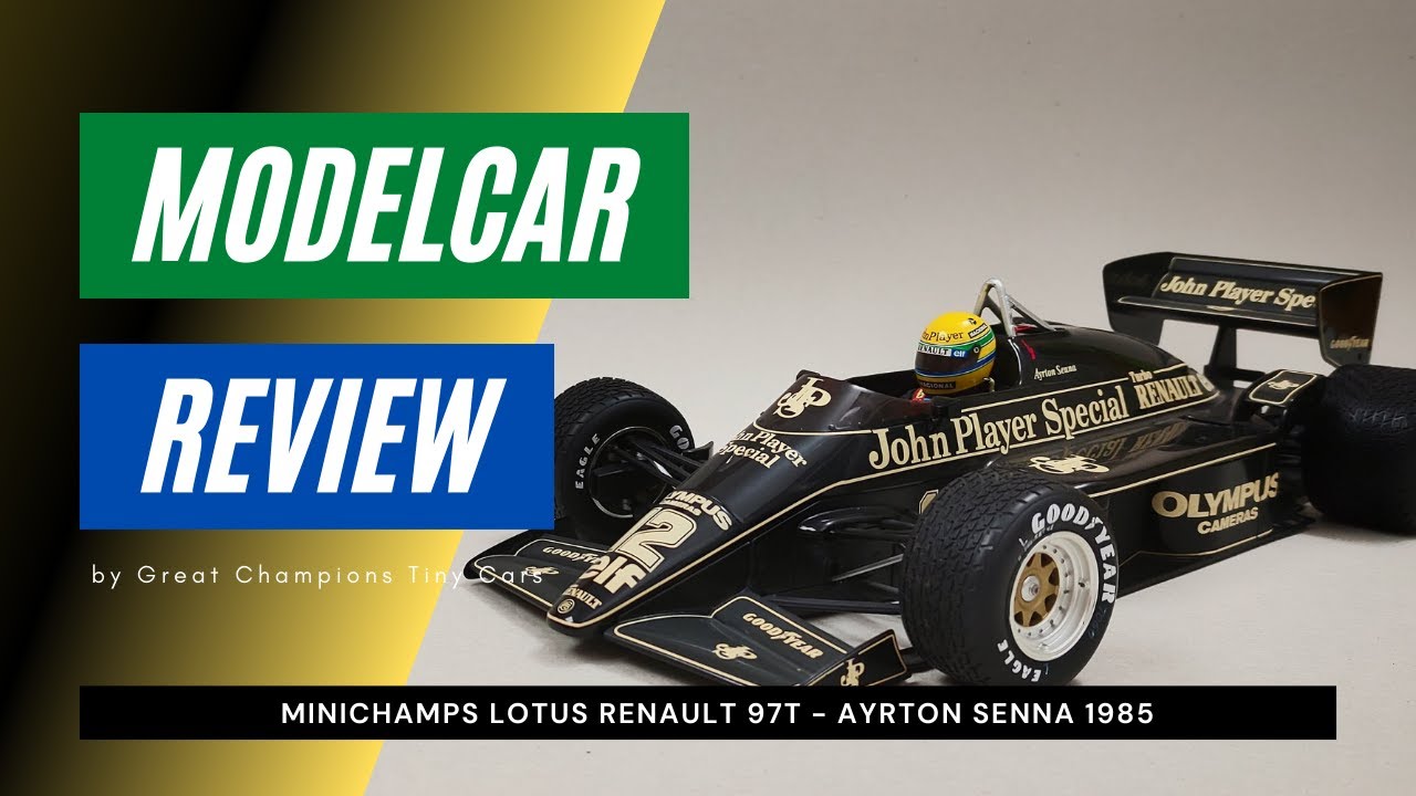 REVIEW Minichamps 1:12 Diecast Lotus 97T F1 modelcar, Ayrton Senna Portugese GP Winner 1985