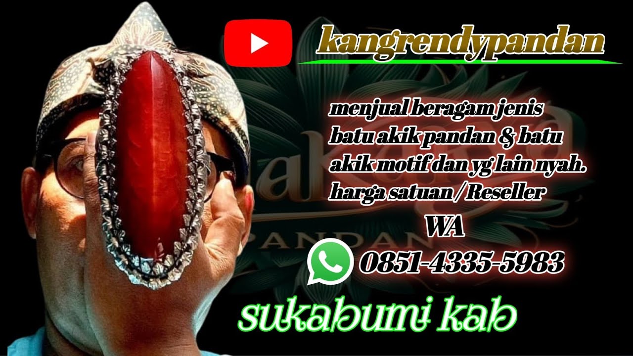 LIVE BATU AKIK PANDAN & BATU AKIK MOTIF UNIK NUSANTARA