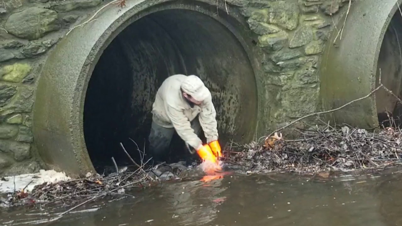 Unclogging Big Culvert