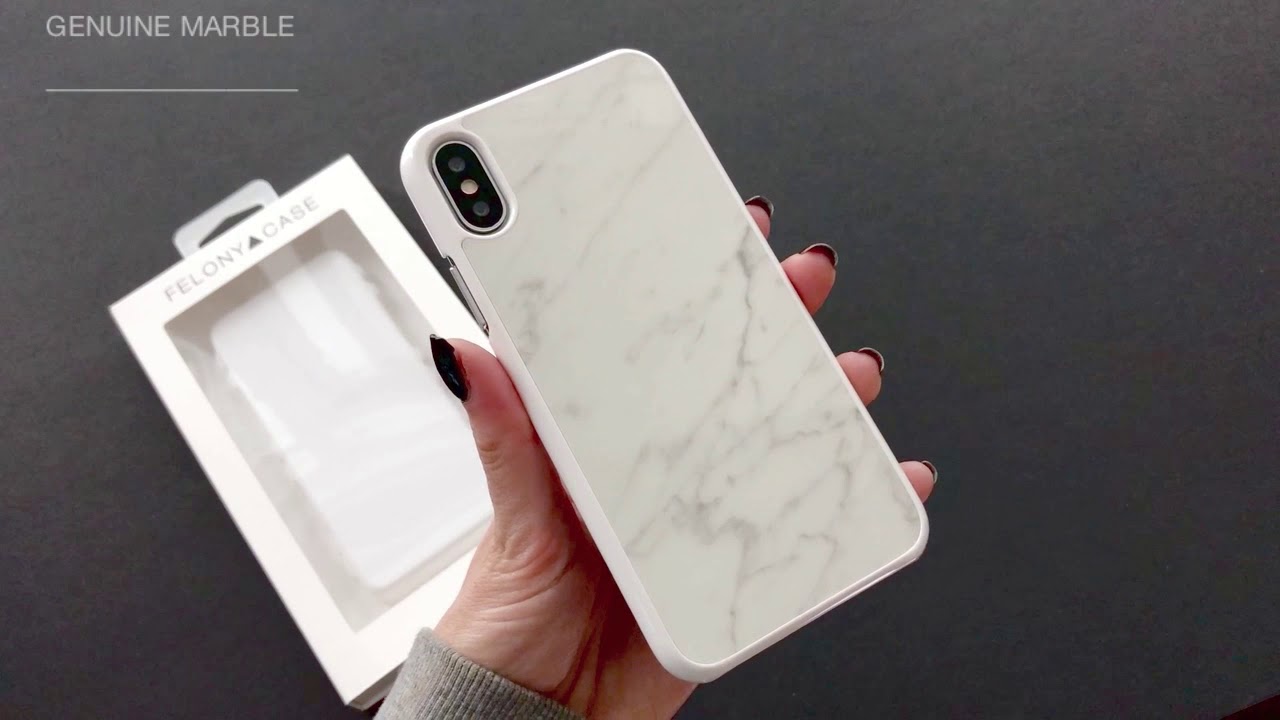 FELONY CASE // Genuine White Marble Case for iPhone X - Unboxing and Application Tutorial