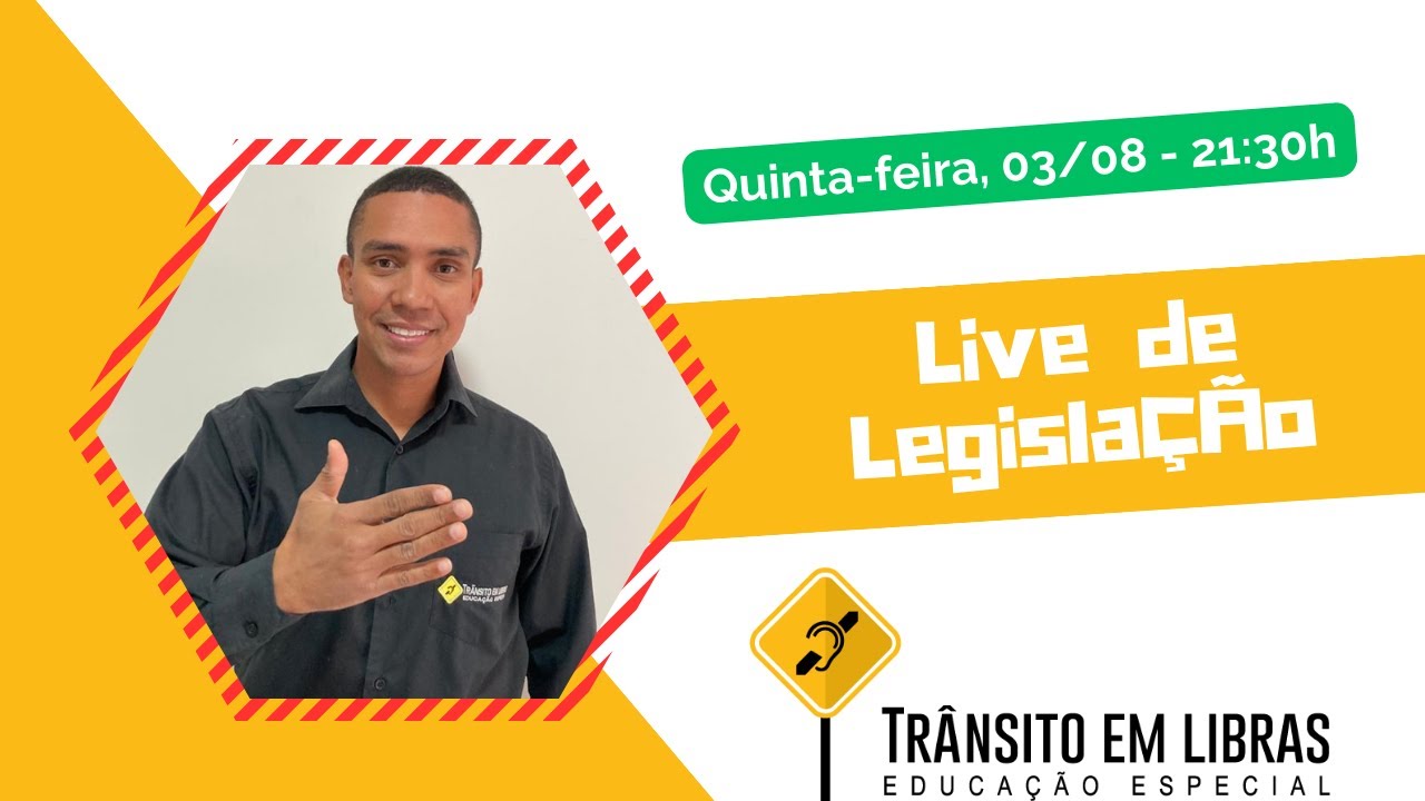Treinando Simulado do Dentran em Libras.