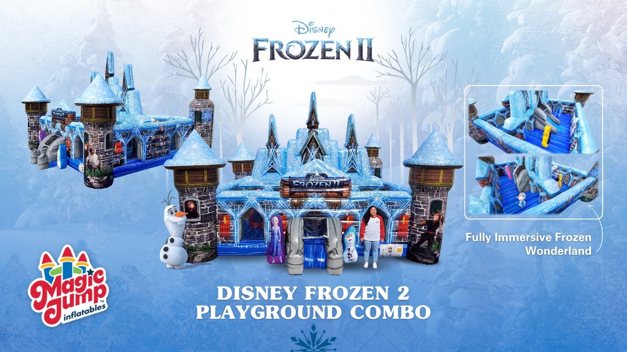 Official Disney Frozen 2 Playground Inflatable | Bounce and Slide Combo | Magic Jump, Inc.
