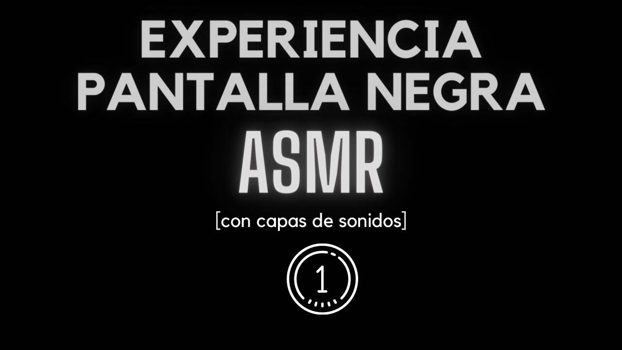 PANTALLA NEGRA ASMR /video PARA DORMIR con muchas COSQUILLITAS! 😍 #1