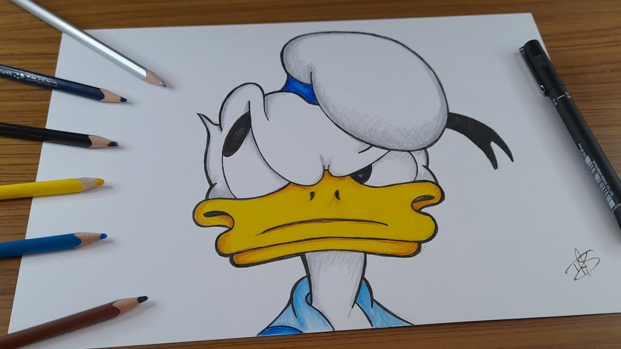COMO DESENHAR O PATO DONALD