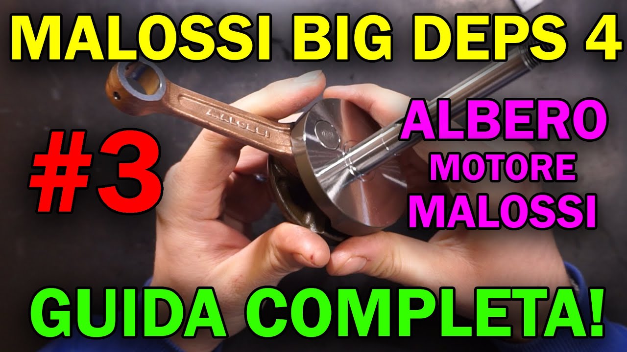 MEGA PROGETTO! ALBERO MOTORE MALOSSI a SPALLE PIENE per BIG DEPS 4!!!