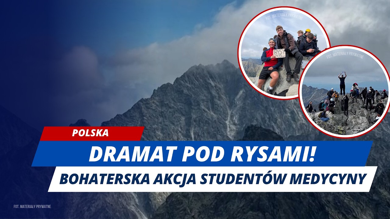UPADEK Z 20 METR&Oacute;W POD RYSAMI! STUDENCI SUM URATOWALI MU ŻYCIE!
