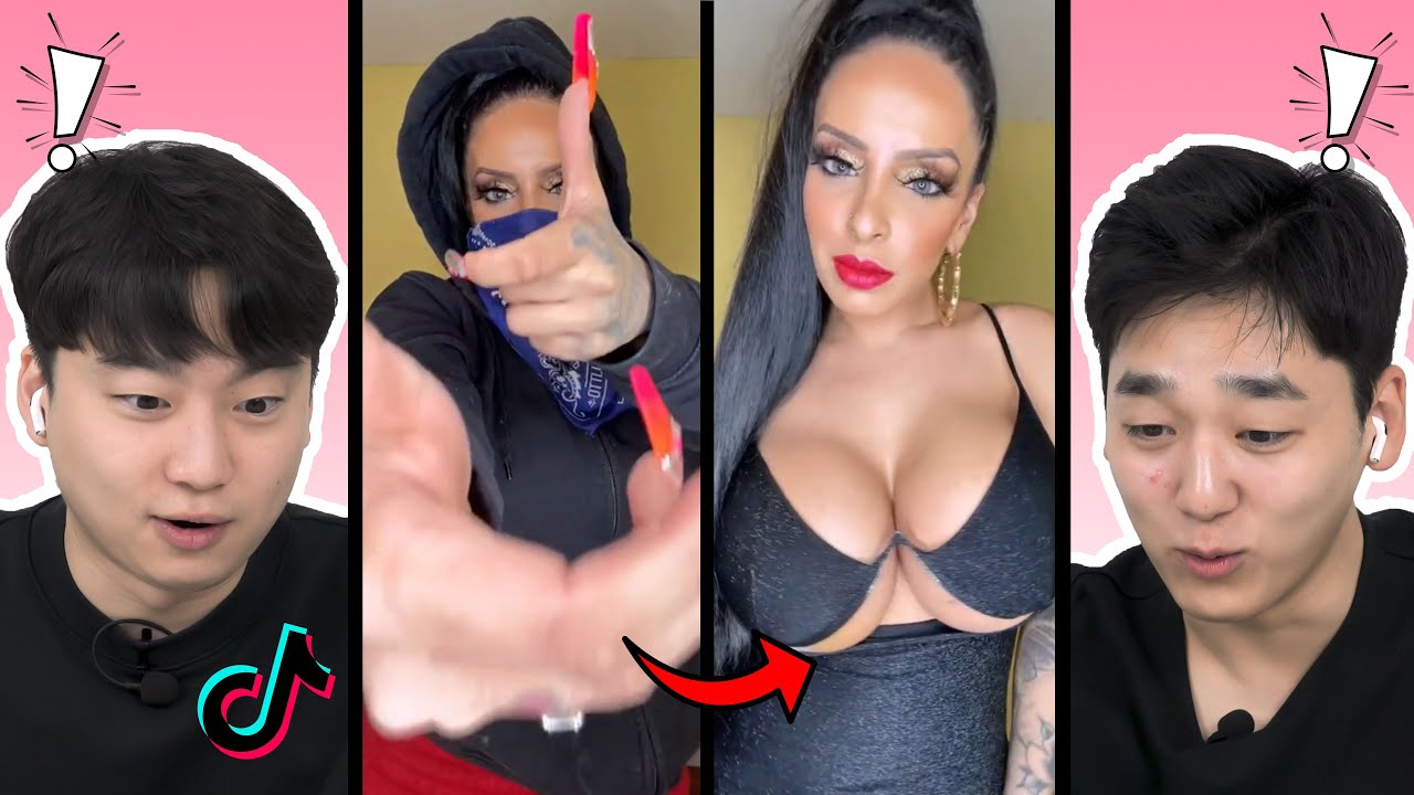 Korean Guys Reacts to 'Panda Transition' Tiktok!