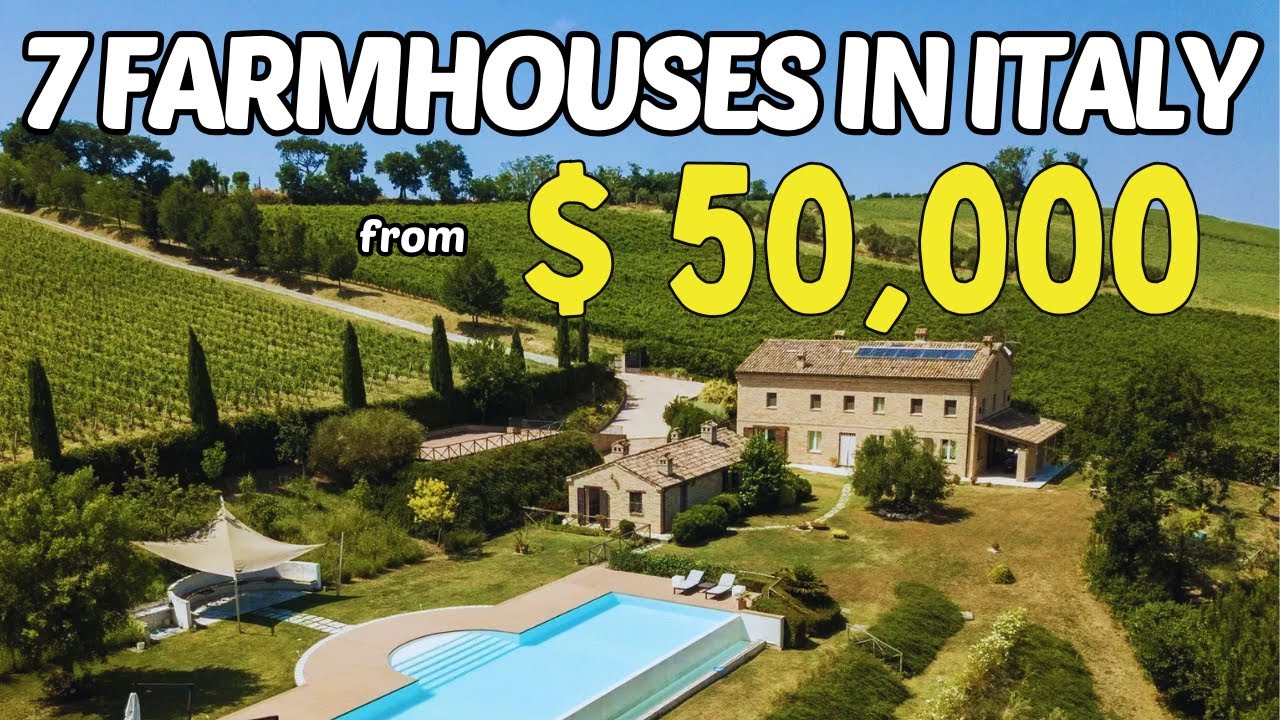 7 УДИВИТЕЛЬНЫХ фермерских домов в Италии стоимостью от 50 000 до 98 000 евро. Вы не поверите, что...