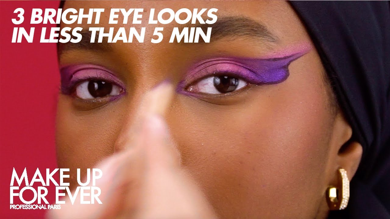 3 Bright Eye Looks in Less than 5 min I MAKE UP FOR EVER