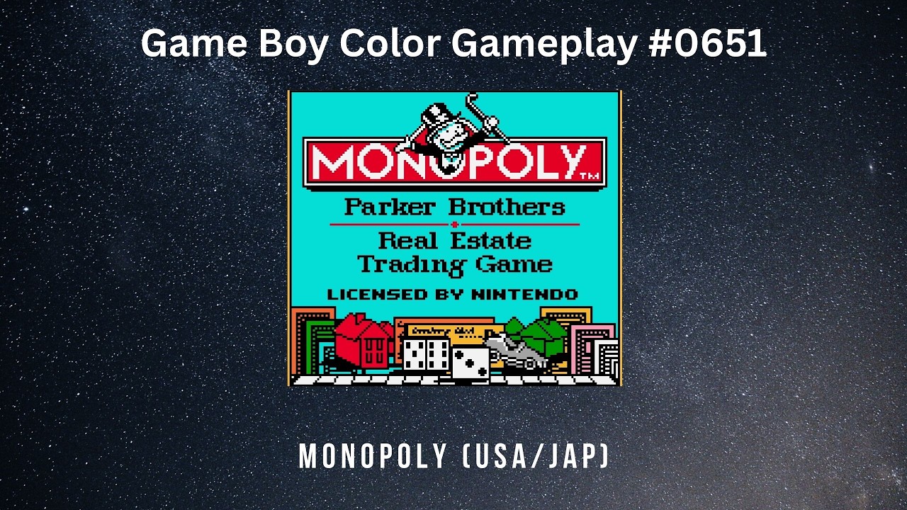 Monopoly (USA/JAP) (Game Boy Color / Gameplay #0651)