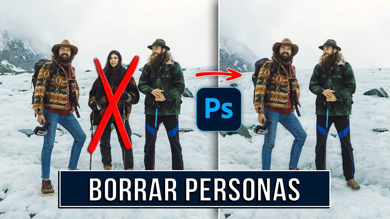 🪄✨ BORRA personas de tus fotos como un PRO en Photoshop ¡FÁCIL!
