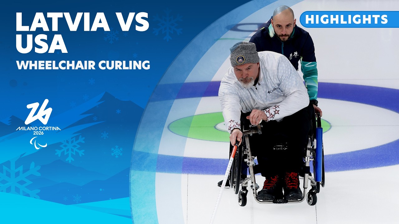 Latvia 🇱🇻 Vs 🇺🇸 USA - Wheelchair Curling Highlights | Milano Cortina 2026