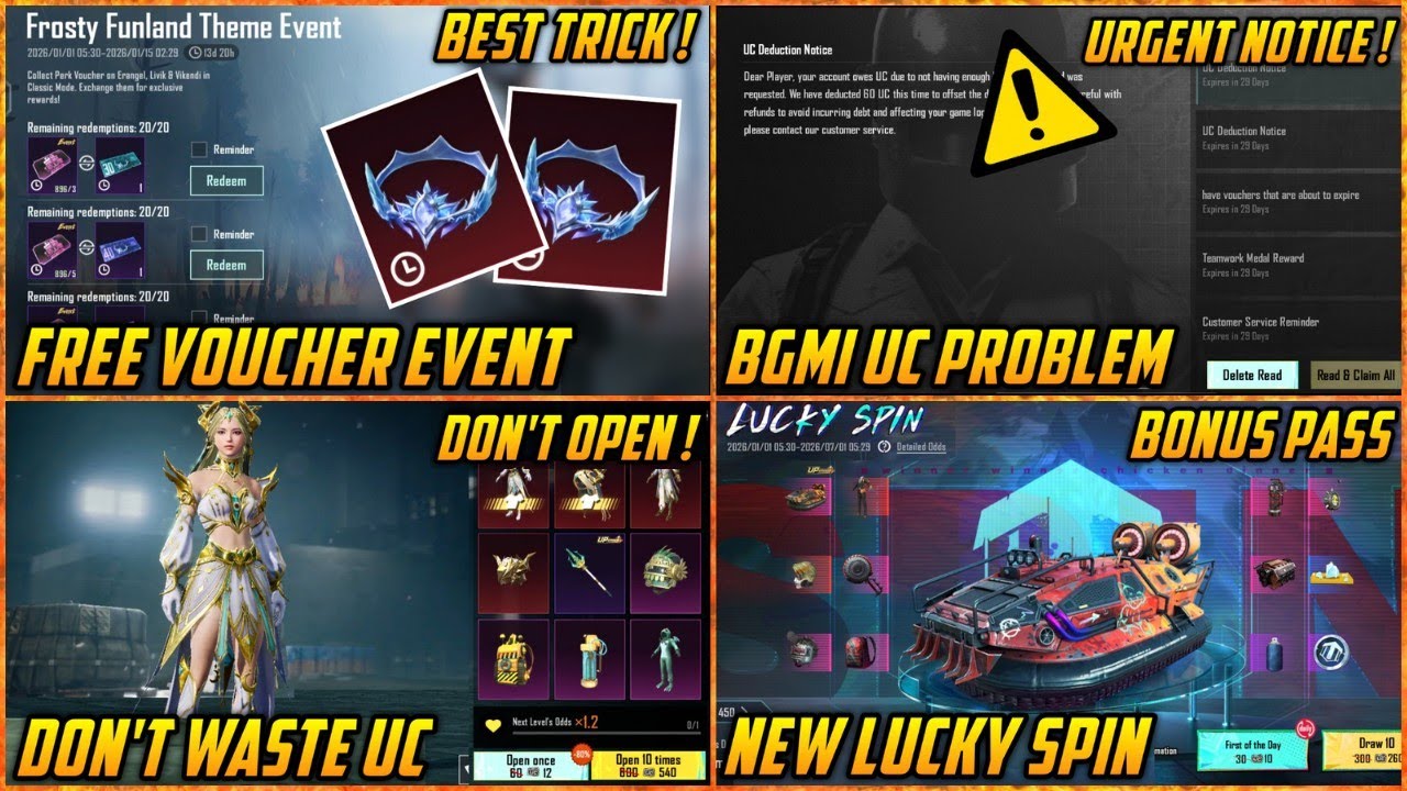 🔴 Get Free 50 Uc Discount Voucher in BGMI | Ultimate Crate Opening | New Lucky Spin | Bgmi Uc Issue