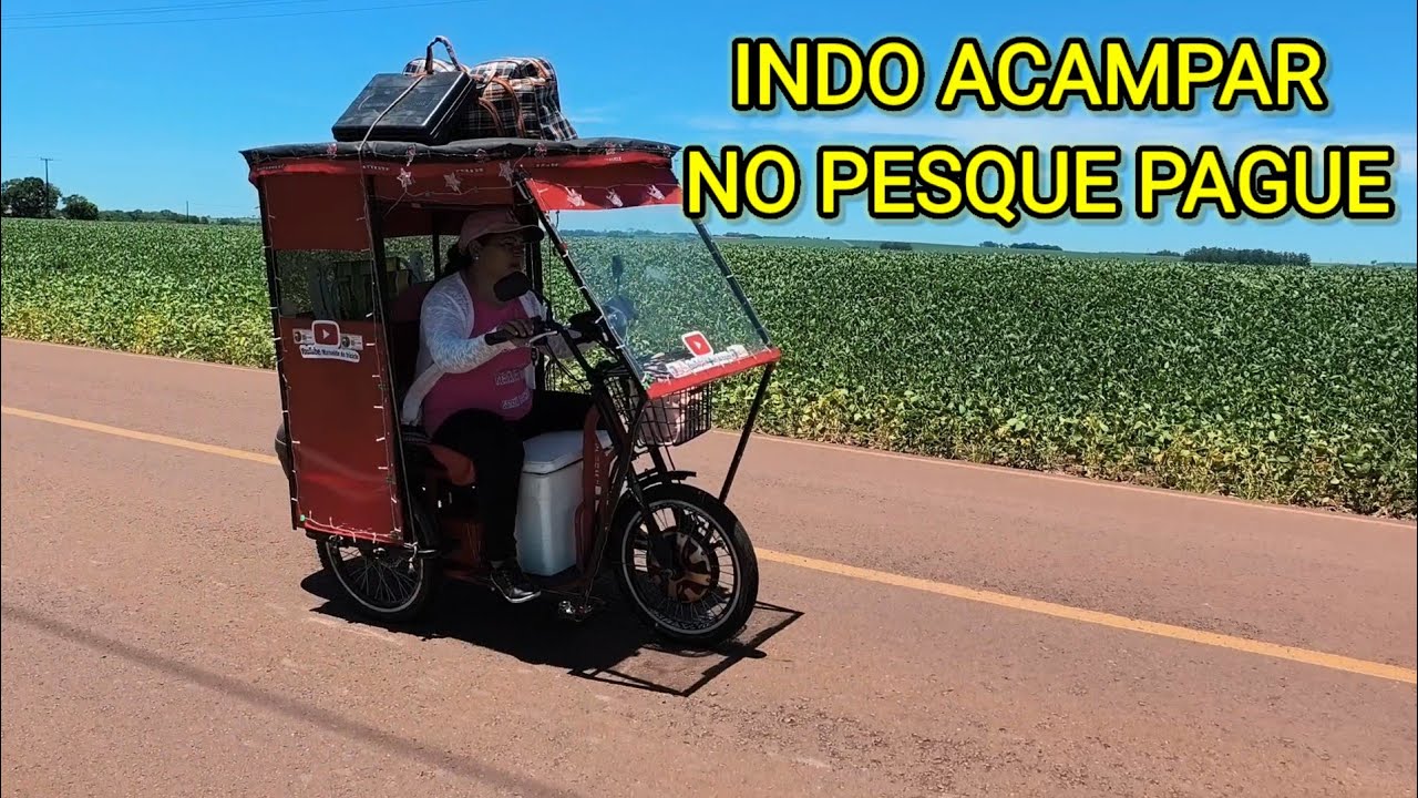 ACAMPANDO NO PESQUE PAGUE, E PEIXE FRITO COM BATATA DOCE.