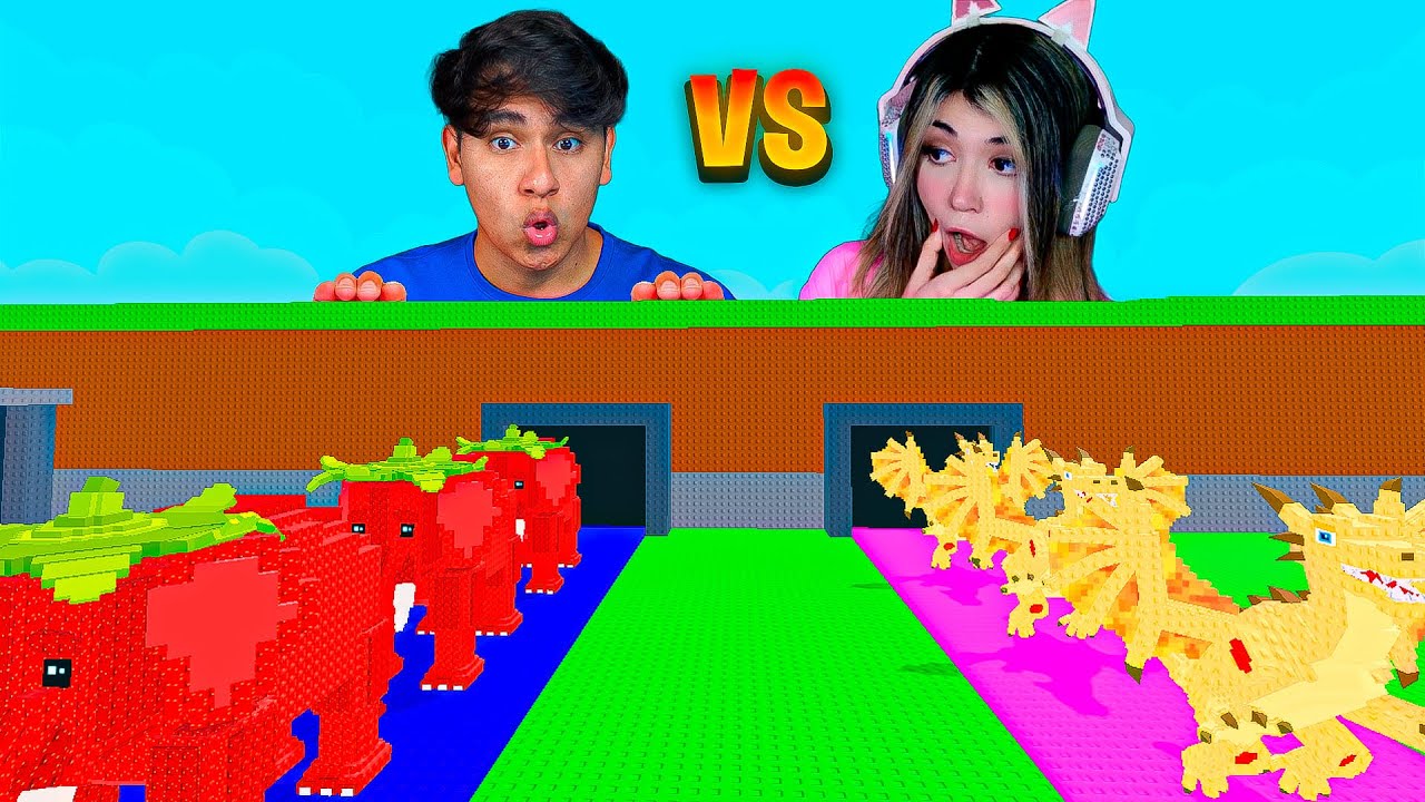 KRECK vs LUZ en DOS FILAS en STEAL A BRAINROT! 😱