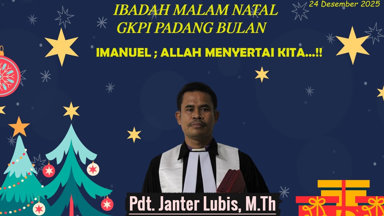Ibadah Malam Natal 24 Desember 2025 GKPI Padang Bulan - Medan