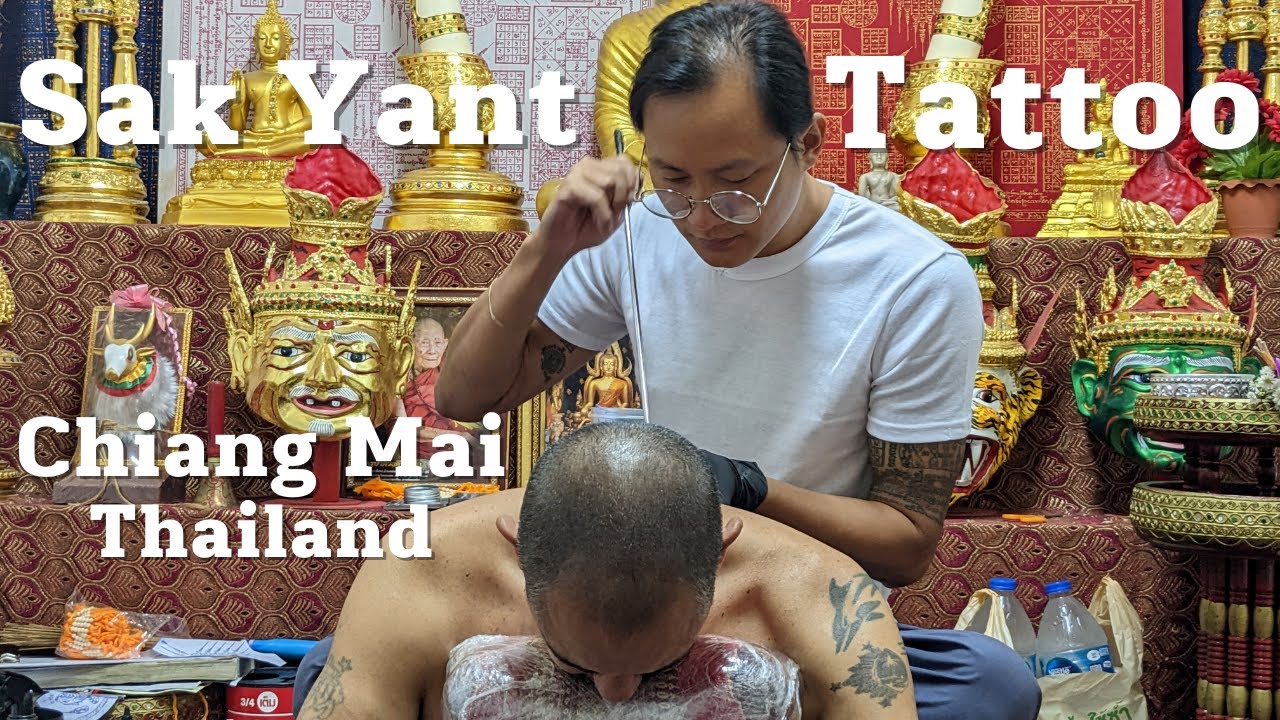 Sak Yant Tattoo Experience | Sak Yant Chiang Mai |  Thailand เชียงใหม่ 🇹🇭