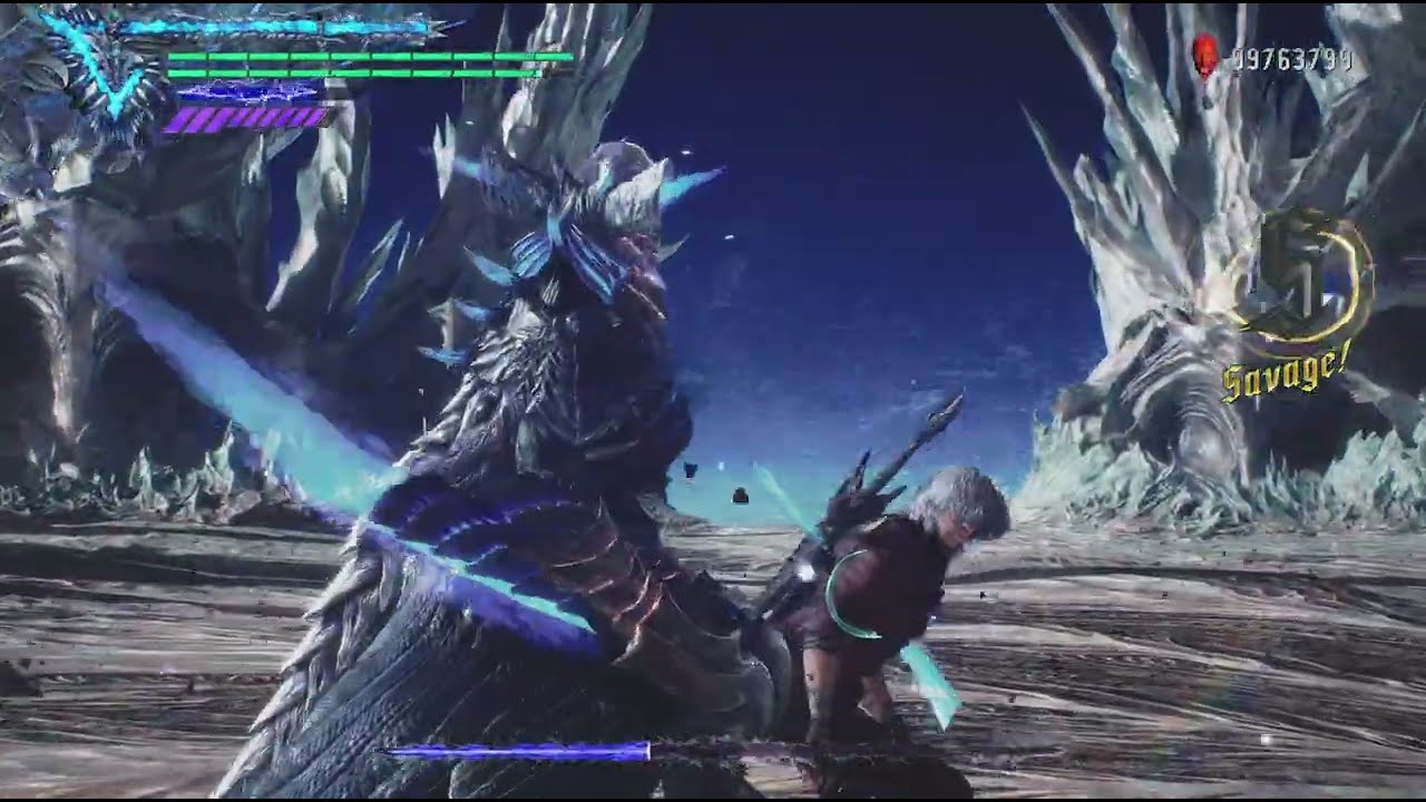 Devil May Cry 5 Vergil Beating Dante 10