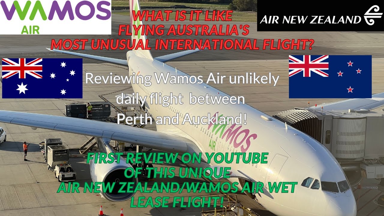 Обзор самого НЕВЕРОЯТНОГО международного рейса в Австралии [WAMOS AIR?] из Перта в Окленд для Air...