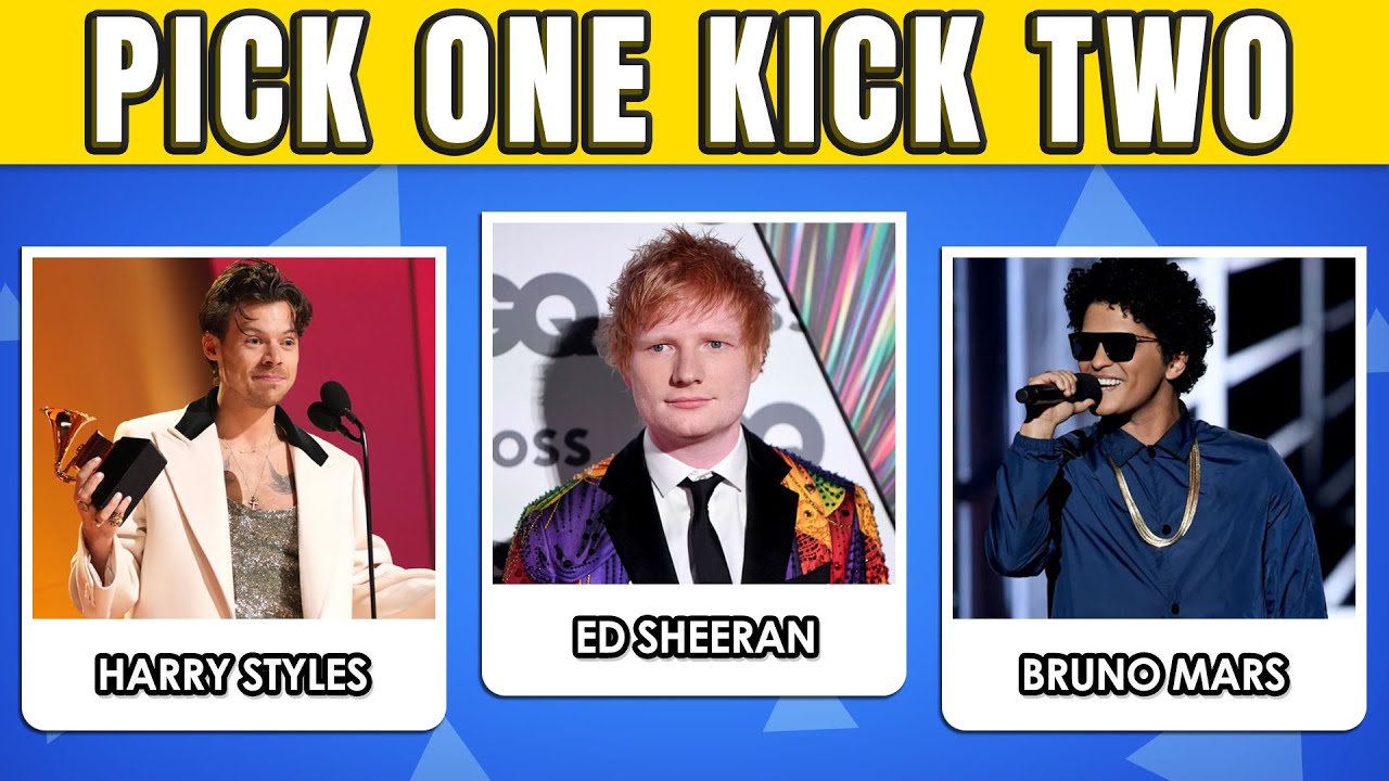 Pick One Kick Two | Singers Edition! 🎤 ⏰ [MORE Fun Than Pick One Kick One!]