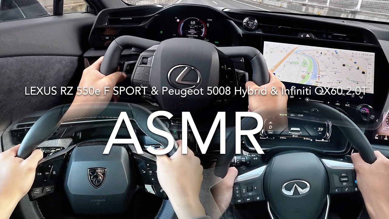 LEXUS RZ 550e F SPORT、Peugeot 5008 Hybrid GT Cielo、Infiniti QX60 2.0T【Buycartv ASMR POV Test Drive】