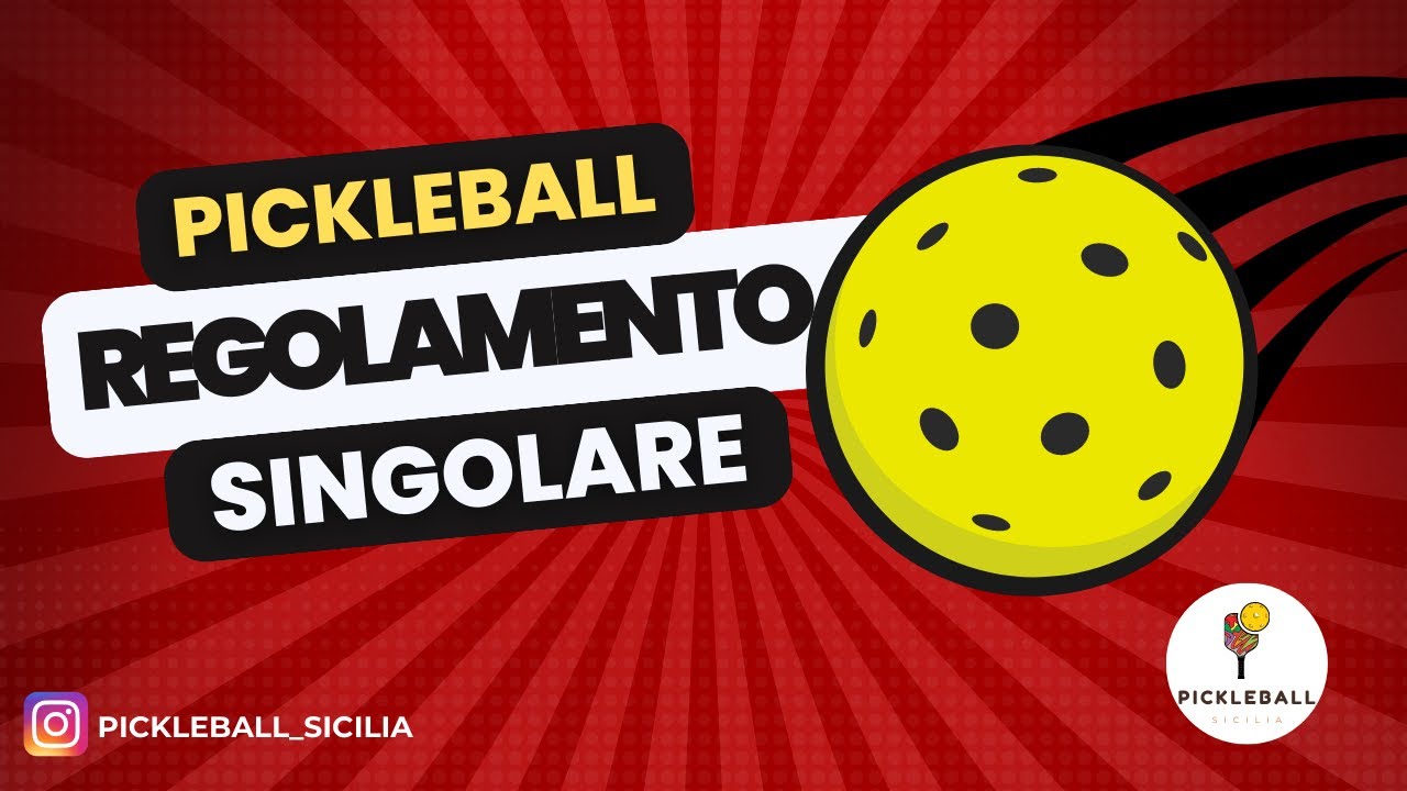 Le Regole del Pickleball - SINGOLARE
