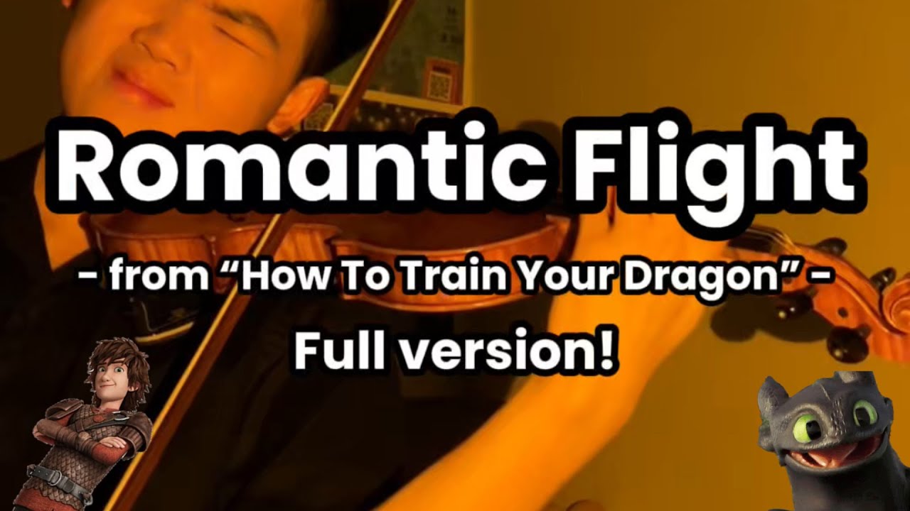 How To Train Your Dragon: Romantic Flight - Full Violin Cover