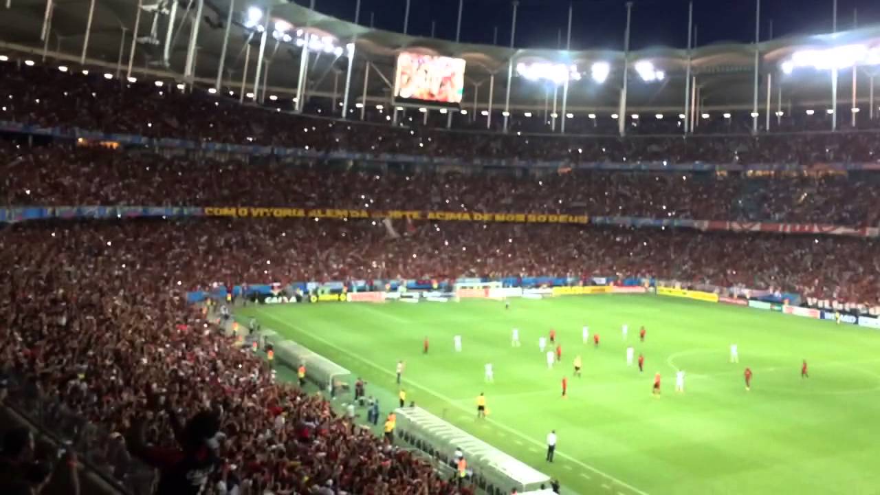 Torcida do Vit&oacute;ria - Arena fonte Nossa - CHORA TRICOLOR