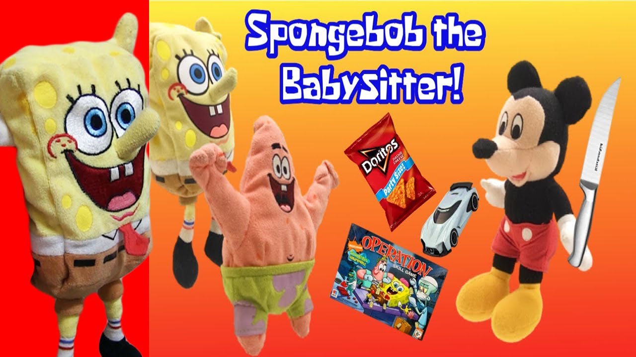 Spongebob Reacts to SpongeBob the Babysitter! - SpongePlushies Part 1