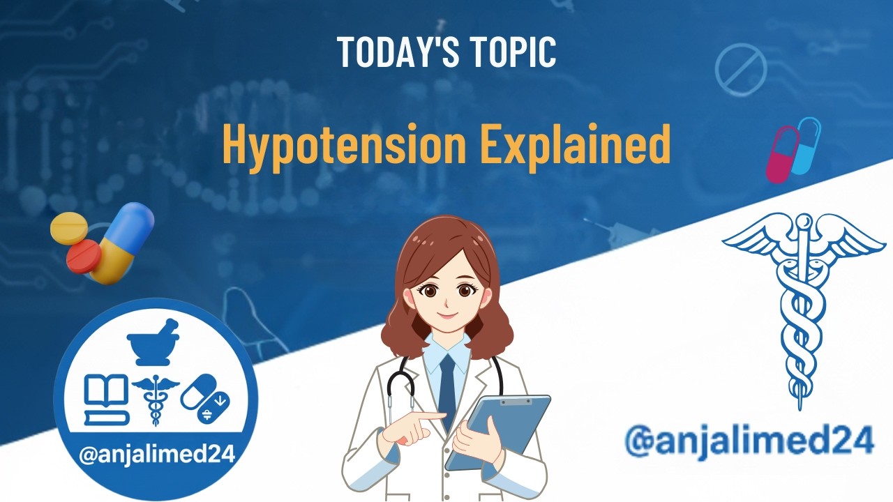 Hypotension Explained in Detail | Low Blood Pressure | MBBS Lecture
