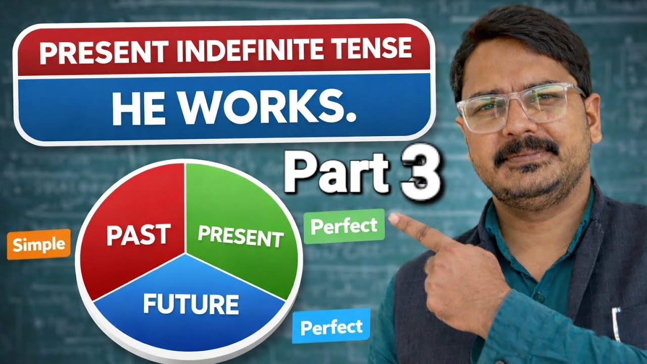 Tense Part 3|English Grammar for Every Exam | UP Board 2026 | Present Indefinite Tense | AY Sir.