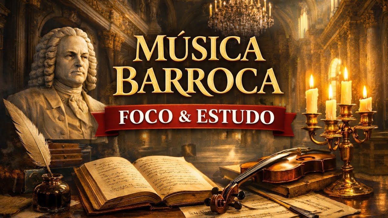 🧠FOCO MÁXIMO: 1 Hora de Música Barroca 🎻| Alta Performance em Concentração, Leitura e Trabalho