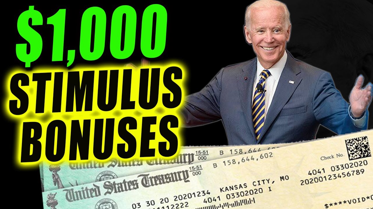 $1000 Bonus Stimulus Check, $600 Golden State Stimulus, FREE School Meals, Vaccine for Children