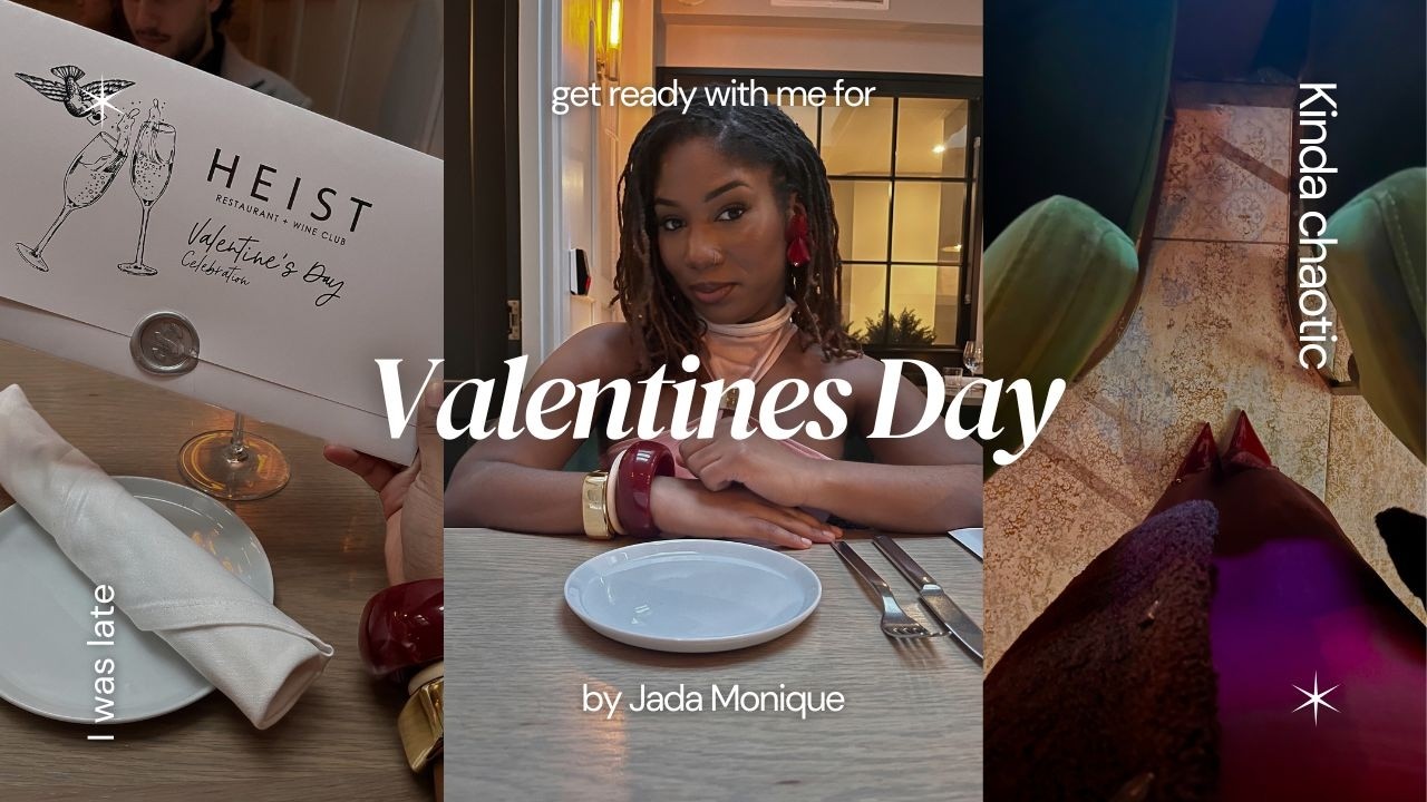 Valentine’s Day GRWM 💘 Black Girl Soft Glam Makeup + Locs Date Night Look