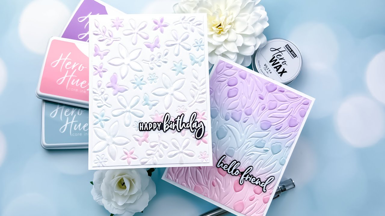 Crafting Springtime Cards with Cover Plates and Dry Embossing