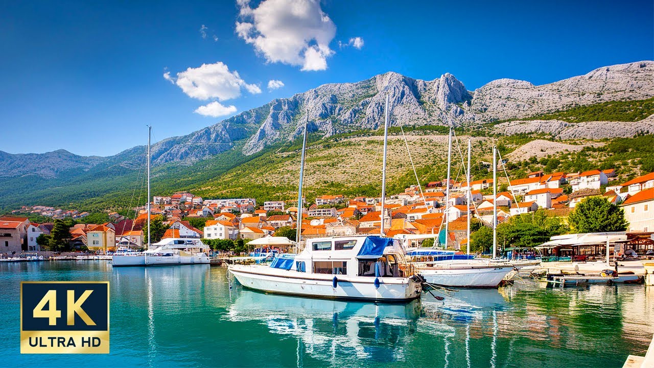 Starigrad Paklenica Croatia 4K Walking Tour 2024