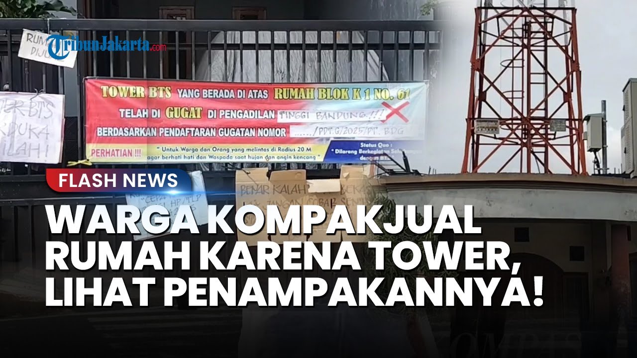 Gara-gara Tower Provider, Warga Kompak Jual Rumah Karena Sudah Tidak Betah