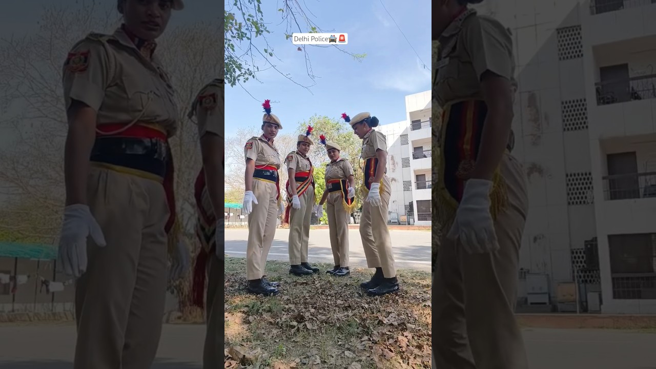 Delhi Police girls' precious moment🚔🚨||#delhipolice #cop #uppolice #army #sscgd #viral#police#shorts