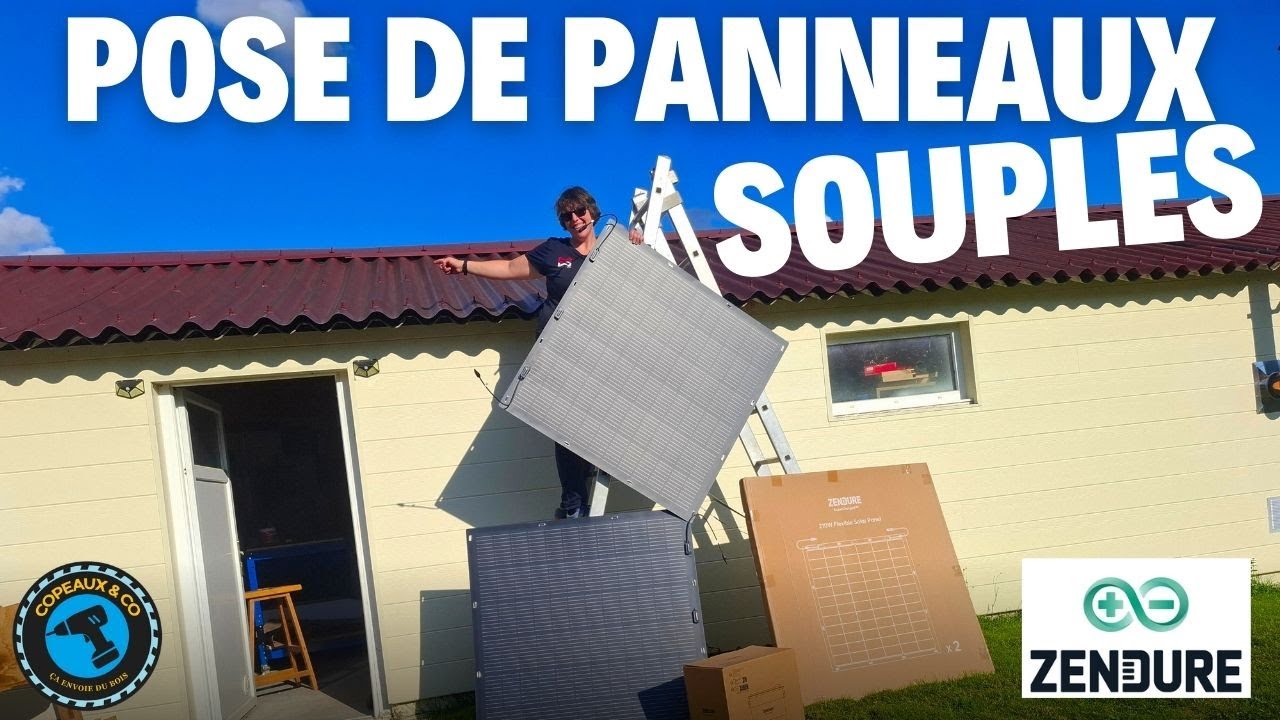 Des panneaux SOLAIRES☀️super LÉGERS avec BATTERIE intégrée pour mon atelier  !! KIT ZENDURE 2000