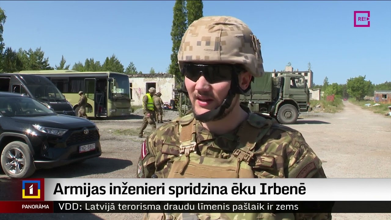 Armijas inženieri spridzina ēku Irbenē