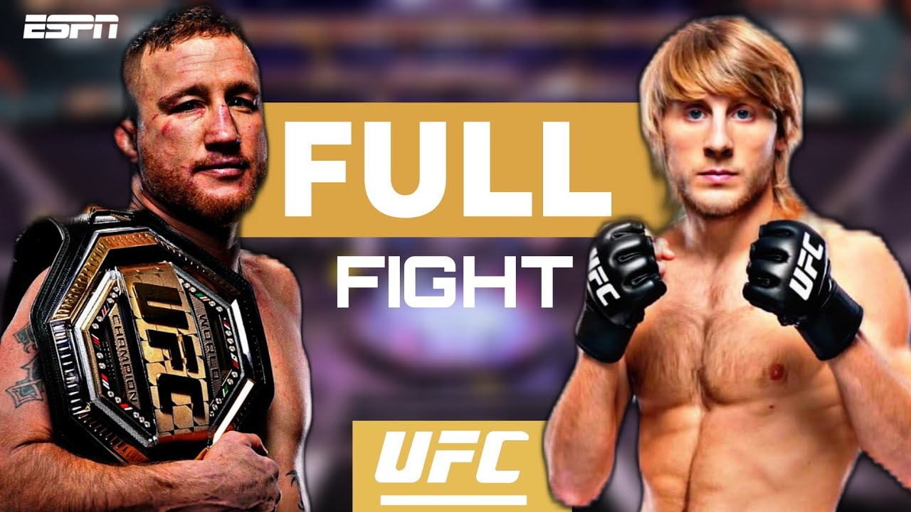 Justin Gaethje Vs Paddy Pimblett | Full Fight | UFC 322 Highlights