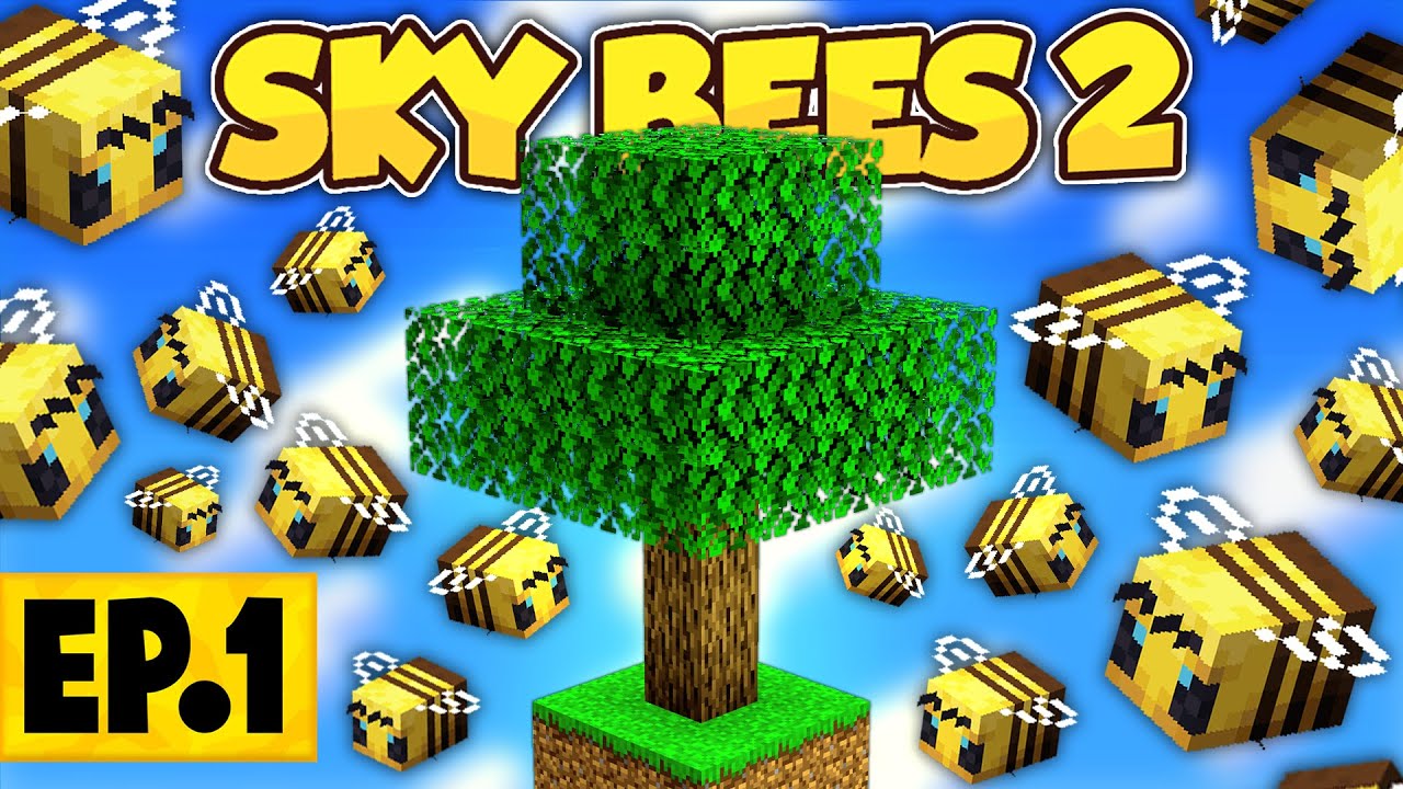 Minecraft Sky Bees 2 | A DIFFERENT KIND OF SKYBLOCK! #1 [Modded Questing Skyblock]