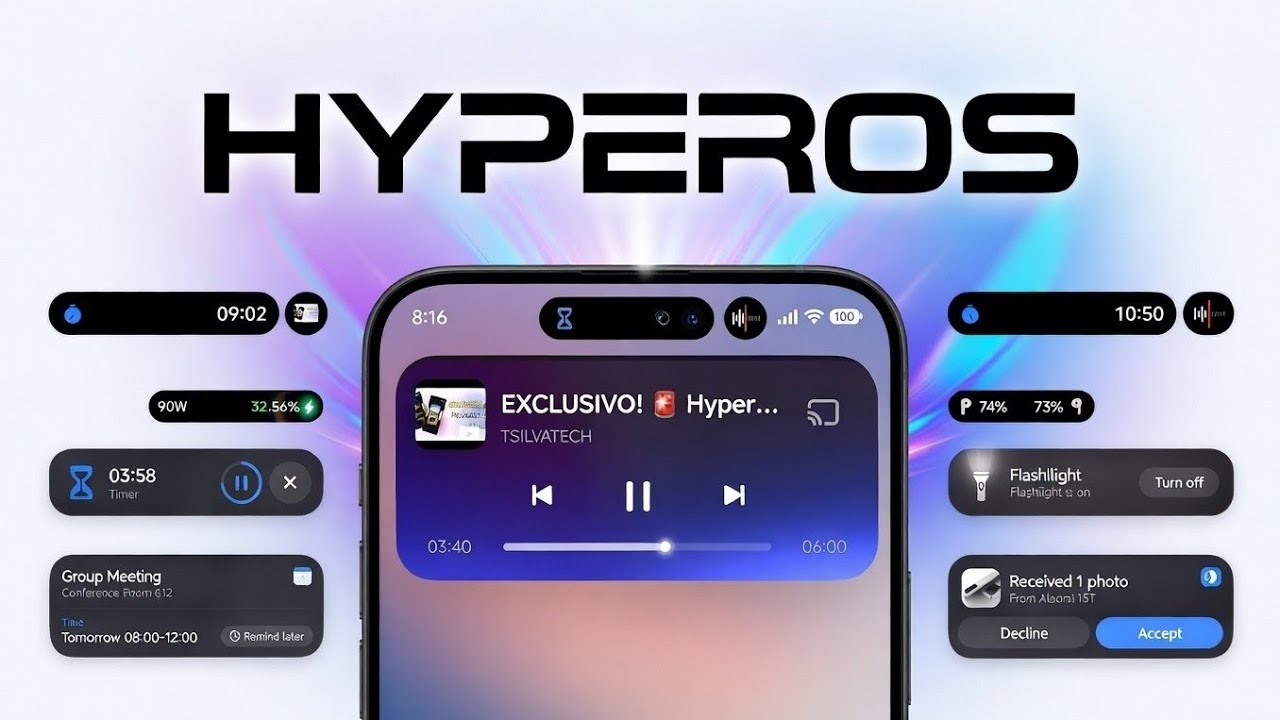 ✨QUE VISUAL! O Novo Estilo da ILHA DINÂMICA da HyperOS 3.1: O Design Mais AVANÇADO de Todos!