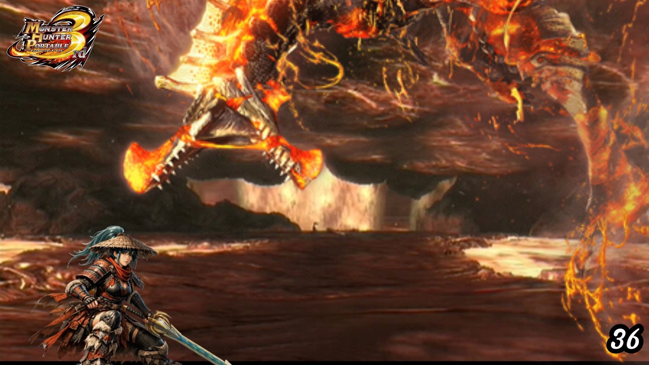 hunting monsters with lava armor | Gameplay Monster Hunter Portable 3rd #36
