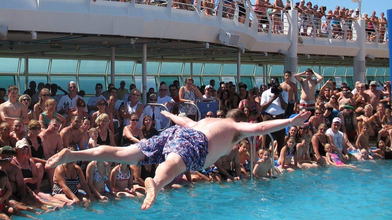 Belly Flop Competition Royal Caribbean