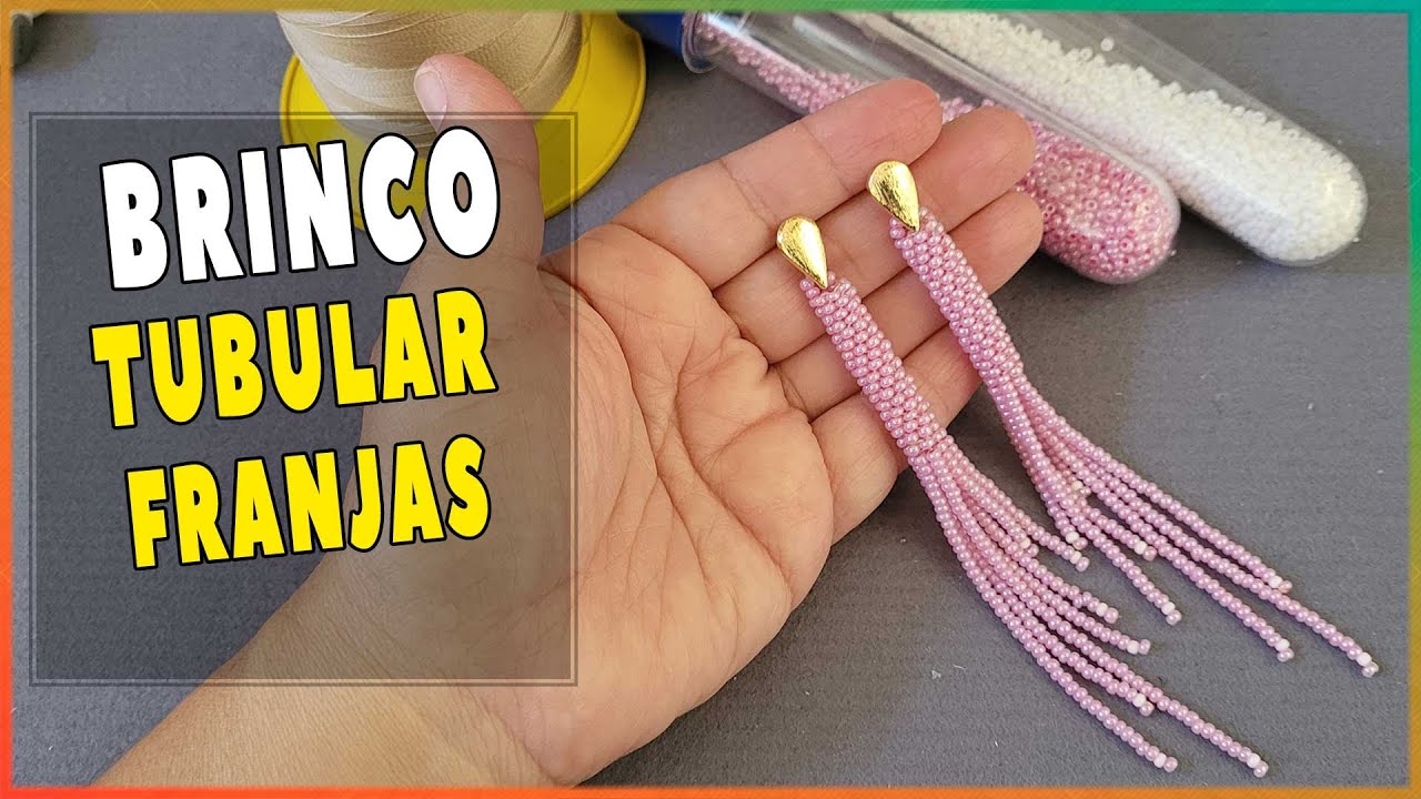 Como fazer esse lindo Brinco Tubular de franjas