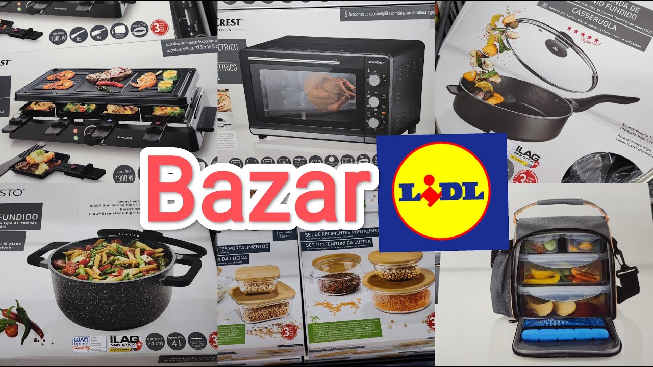 LIDL BAZAR NOVEDADES TODO PARA COCINA NUEVOS ELECTRODOMESTICOS OLLAS SARTENES TEXTIL MENAJE Y MAS...