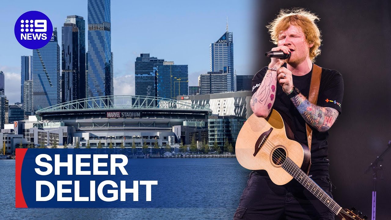 Ed Sheeran fans eagerly await first Melbourne show in blockbuster 'Loop' tour | 9 News Australia